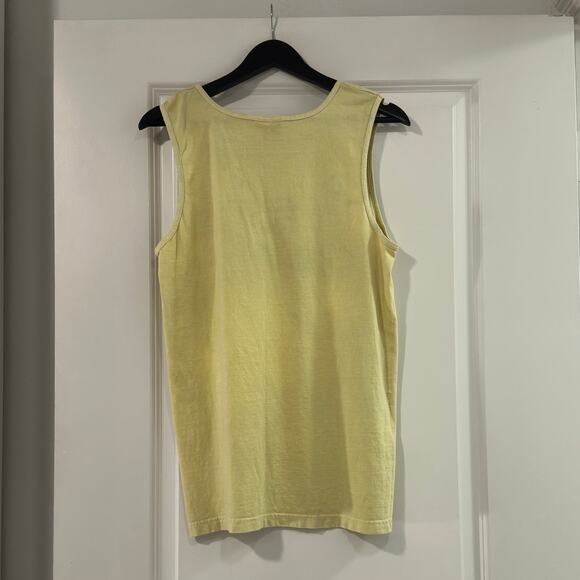 Delta Phi Epsilon Sorority Yellow Sleeveless Top - Picture 2 of 4